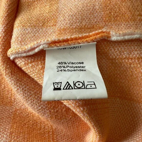 Women's XS/S Princess Polly Orange Checkmate Print Halter Bodycon Knit Mini - Picture 7 of 8